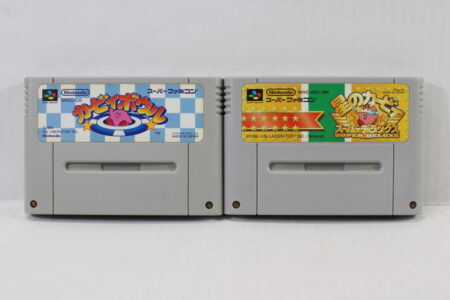 Lot of 2 Hoshi no Kirby Super Deluxe / Super Star & Kirby Bowl Dream Course (B) Nintendo Super Famicom SFC