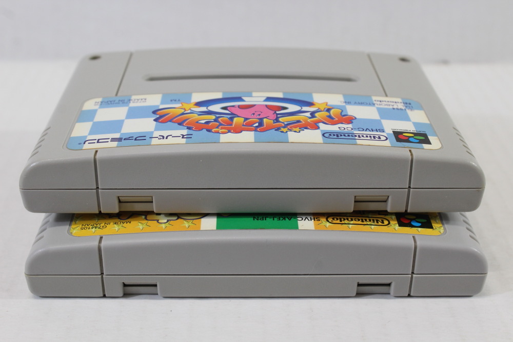 Lot of 2 Hoshi no Kirby Super Deluxe / Super Star & Kirby Bowl Dream Course (B) Nintendo Super Famicom SFC
