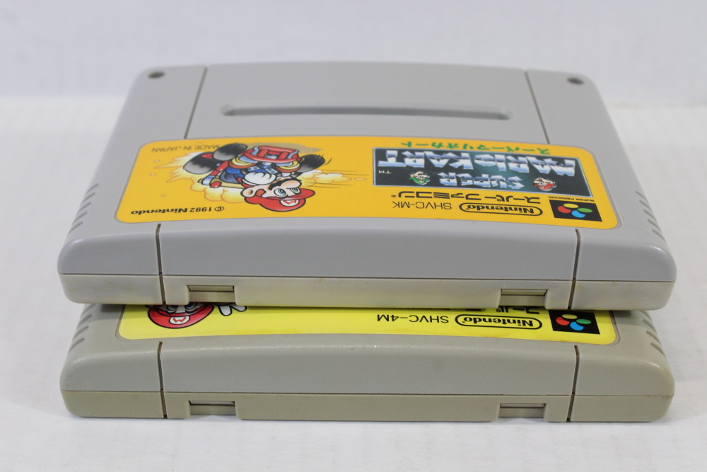 Lot of 2 Super Mario Kart & Collection / All-Stars (B) Nintendo Super Famicom SFC