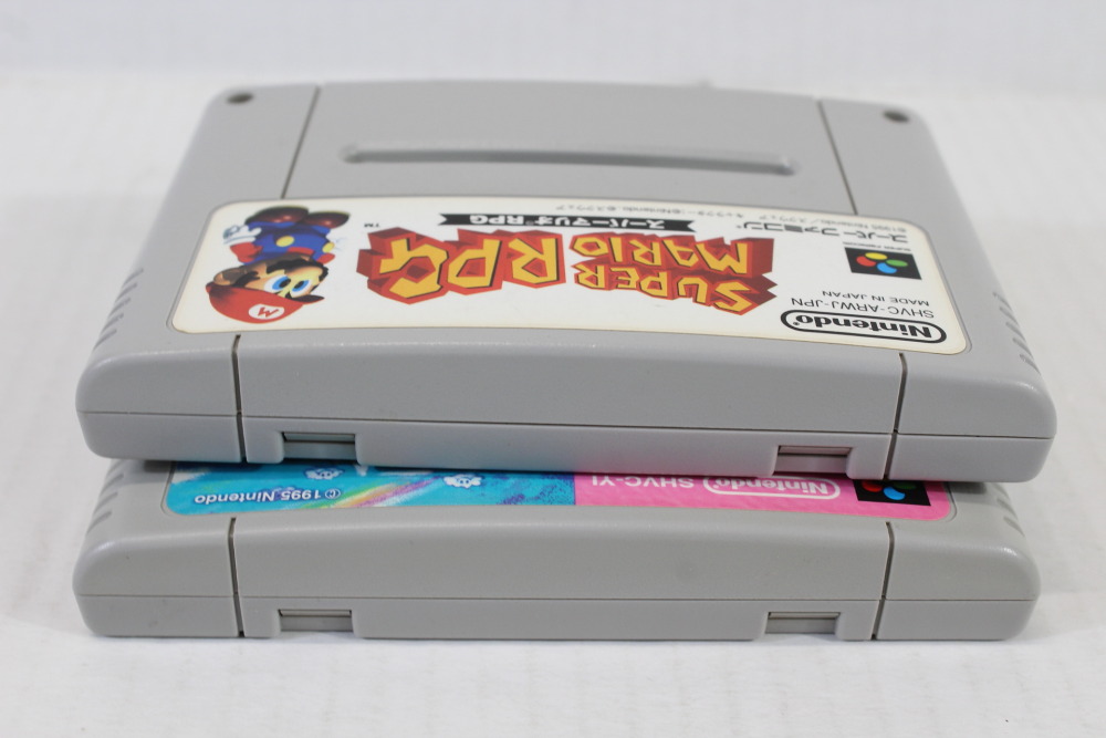 Lot of 2 Super Mario RPG & Yoshi's Island (B) Nintendo Super Famicom SFC