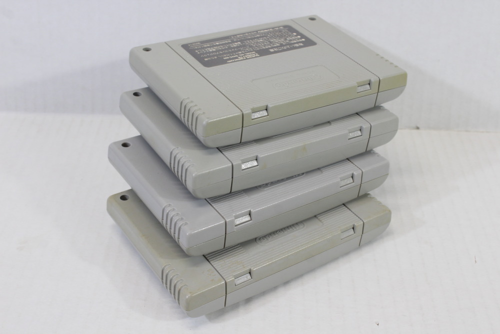 Lot of 4 Super Mario RPG World Collection / All-Stars Yoshi's Island (B) Nintendo Super Famicom SFC