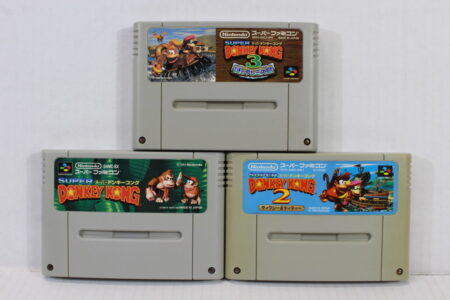 Lot of 3 Super Donkey Kong Country 1 2 3 (B) Nintendo Super Famicom SFC