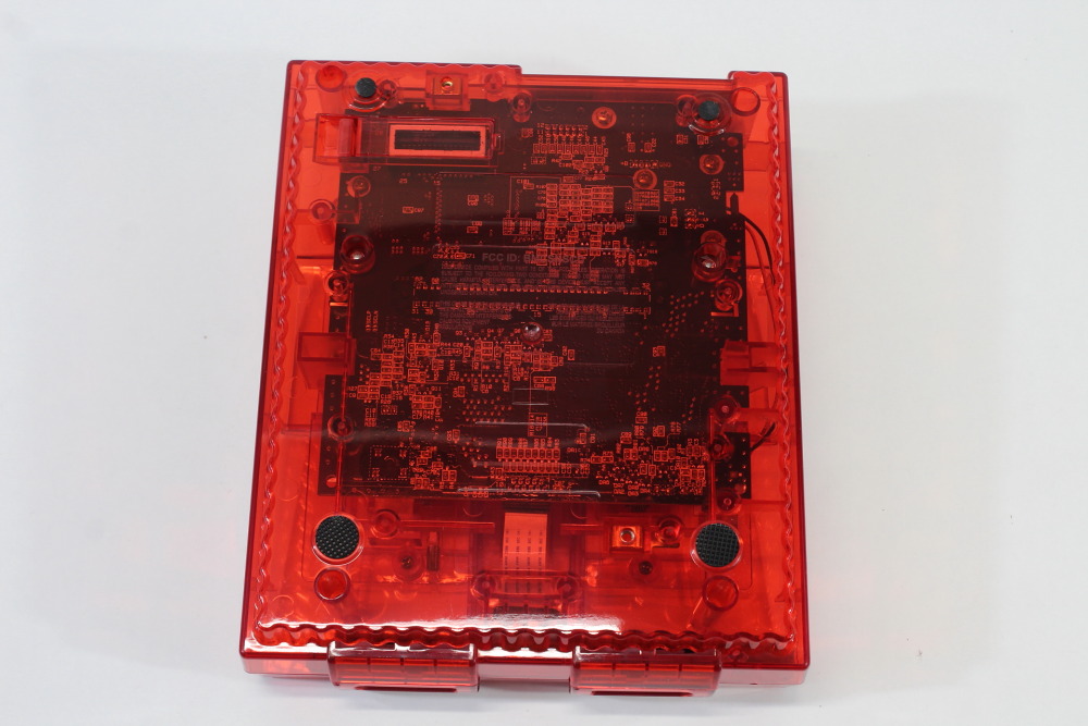 Super Nintendo Console Transparent Clear Red AC AV Super Famicom Conversion Plays NTSC-U/C & NTSC-J & Controller x1 Game x2 (A) Super Nintendo SNES Super Famicom SFC