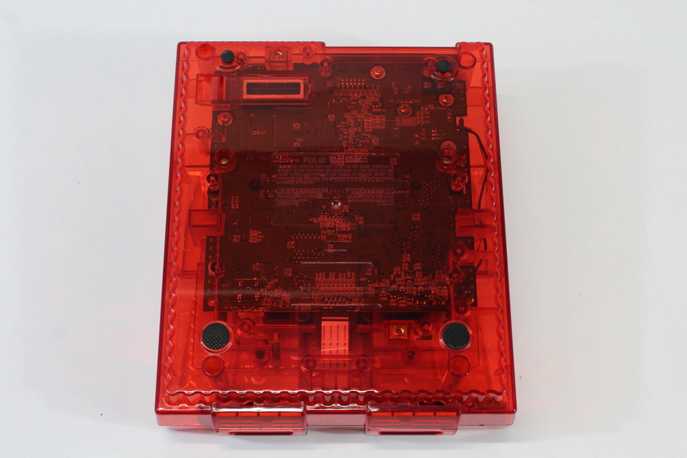 Super Nintendo Console Transparent Clear Red AC AV Super Famicom Conversion Plays NTSC-U/C & NTSC-J & Controller x1 Game x2 (A) Super Nintendo SNES Super Famicom SFC