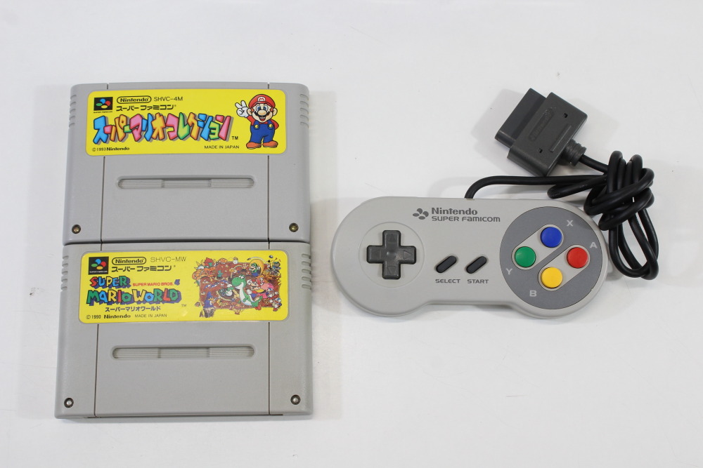 Super Nintendo Console Transparent Crystal Clear AC AV Super Famicom Conversion Plays NTSC-U/C & NTSC-J & Controller x1 Game x2 (A) Super Nintendo SNES Super Famicom SFC