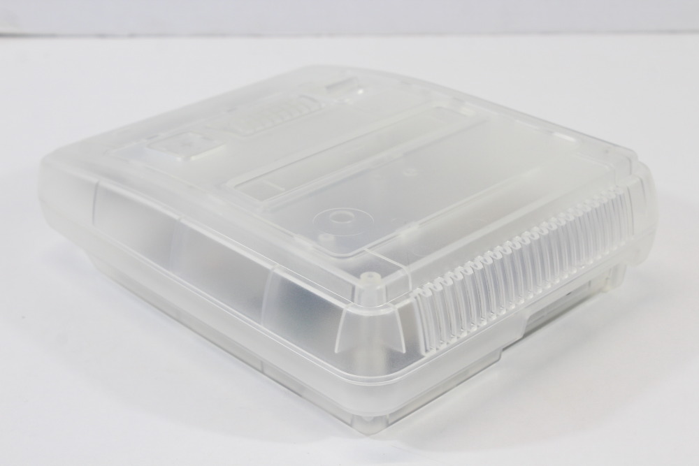 Super Famicom Console Transparent Clear White AC AV NTSC-J / NTSC-U/C Red LED & Controller x1 Game x2 (A) Super Nintendo SNES Super Famicom SFC