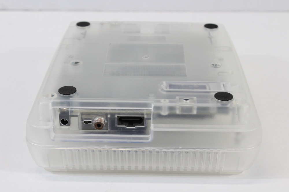 Super Famicom Console Transparent Clear White AC AV NTSC-J / NTSC-U/C Red LED & Controller x1 Game x2 (A) Super Nintendo SNES Super Famicom SFC