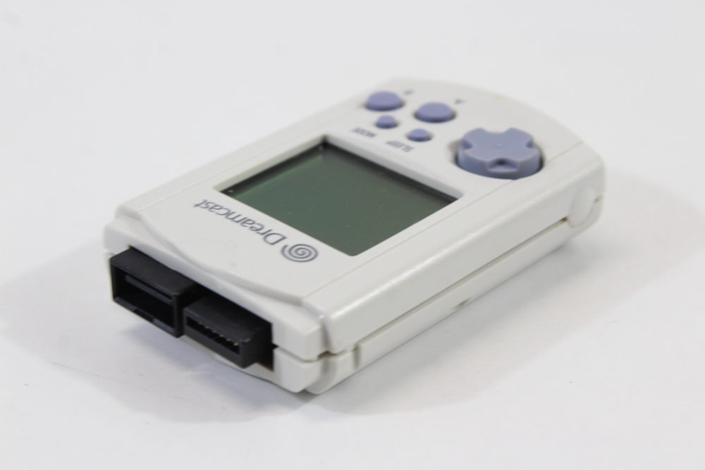 Official SEGA Dreamcast Visual Memory Unit White W/ New Battery VMU HKT-7000 VMU (B)