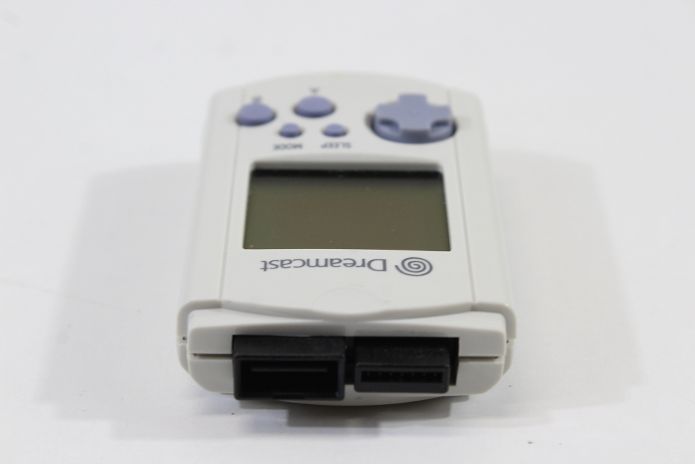 Official SEGA Dreamcast Visual Memory Unit White W/ New Battery VMU HKT-7000 VMU (B)