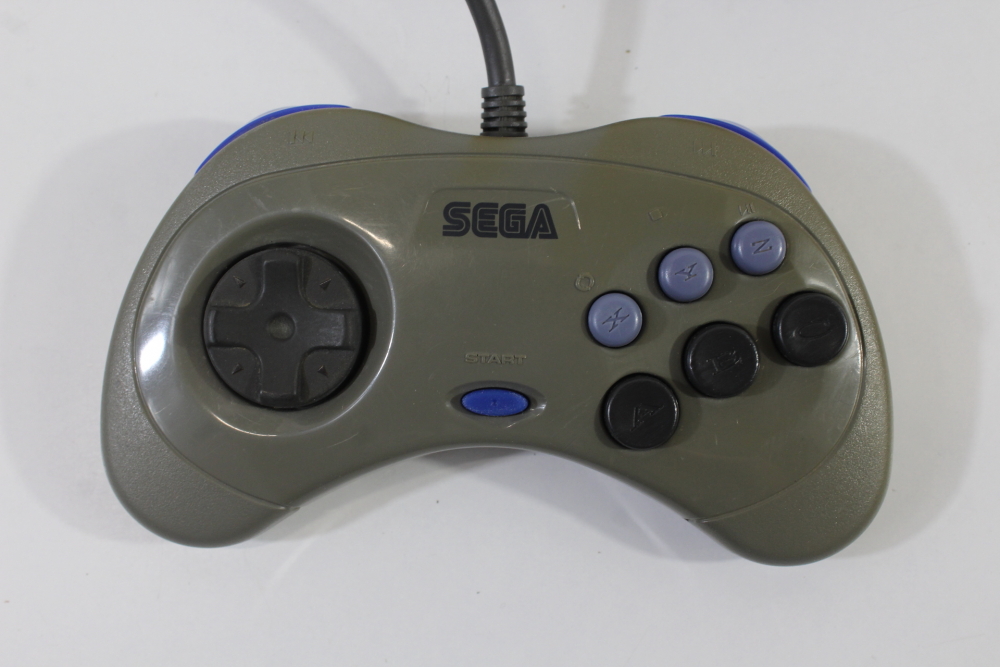 Official Sega Saturn Gray Controller HSS-0101 OEM (C, Heavy Discoloration) SEGA Saturn SS
