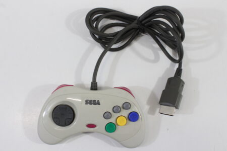 Official Sega Saturn White Controller HSS-0101 OEM (B, Slight Discoloration)  SEGA Saturn SS