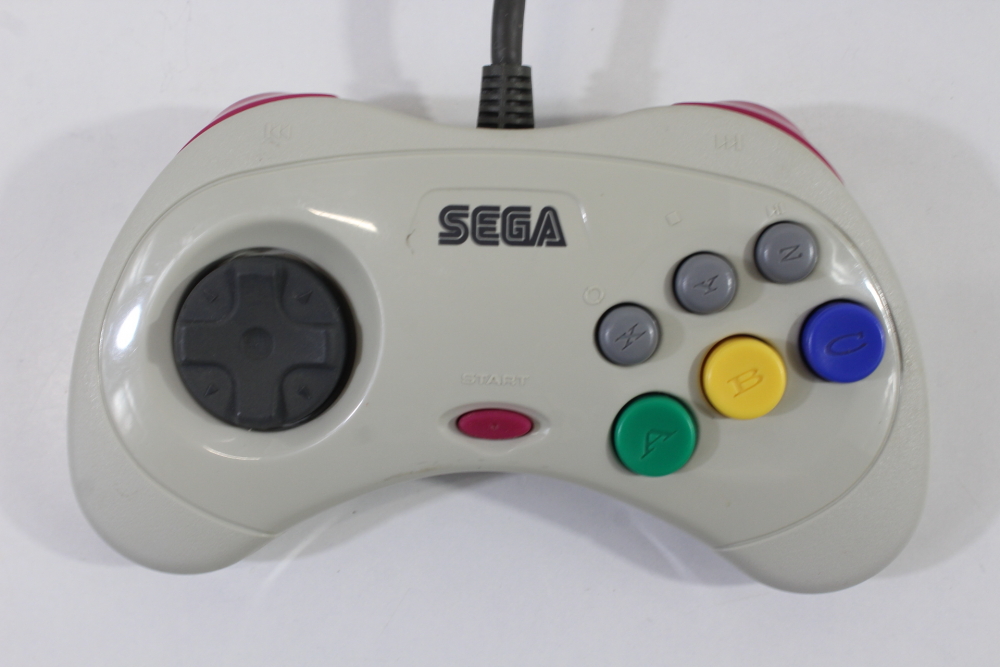 Official Sega Saturn White Controller HSS-0101 OEM (B, Slight Discoloration) SEGA Saturn SS