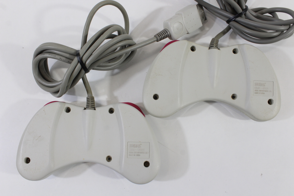 Lot of 2 Official Sega Saturn White Controllers HSS-0101 (B) SEGA Saturn SS