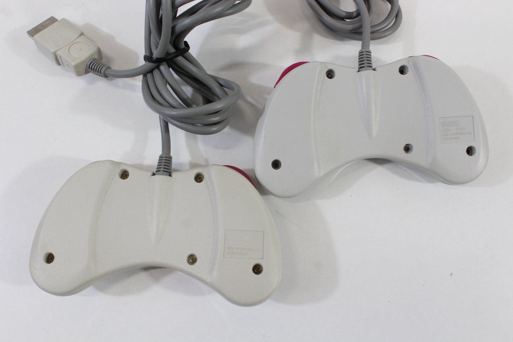 Lot of 2 Official Sega Saturn White Controllers HSS-0101 (C) SEGA Saturn SS