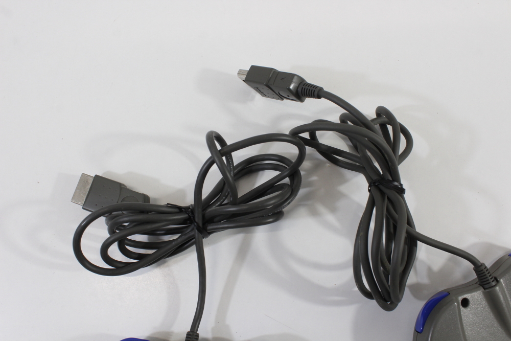 Lot of 2 Official Sega Saturn Gray Controllers HSS-0101 (C) SEGA Saturn SS