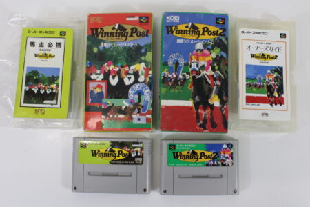 Lot of 2 Winning Post 1 & 2 Boxed W/ Manual (B) Super Famicom SFC