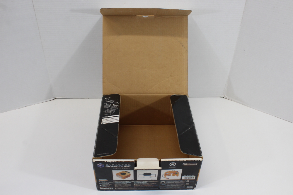 Japanese Nintendo GameCube Console Spice Orange Original Retail Box W/ Cardboard Inserts (B) Nintendo GameCube GC
