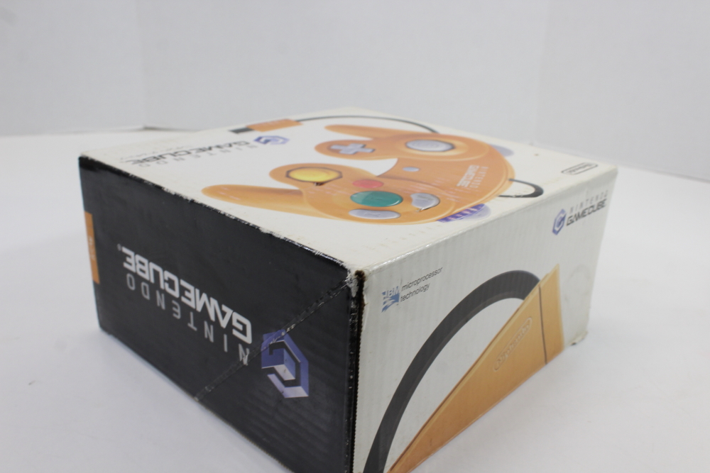 Japanese Nintendo GameCube Console Spice Orange Original Retail Box W/ Cardboard Inserts (B) Nintendo GameCube GC