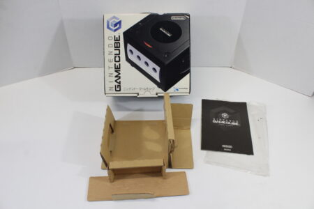 Japanese Nintendo GameCube Console Jet Black Original Retail Box W/ Manual + Cardboard Inserts (B) Nintendo GameCube GC