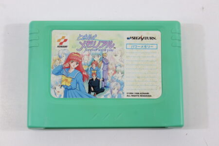 Sega Saturn Power Memory Cartridge Tokimeki Memorial Sticker Green SS Back Up SAVE