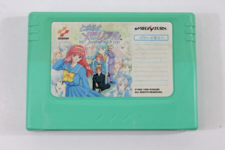 Sega Saturn Power Memory Cartridge Tokimeki Memorial Sticker Green SS Back Up SAVE