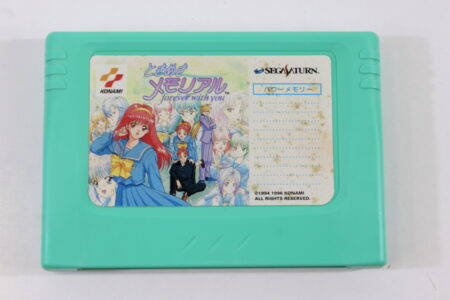 Sega Saturn Power Memory Cartridge Tokimeki Memorial Sticker Green SS Back Up SAVE