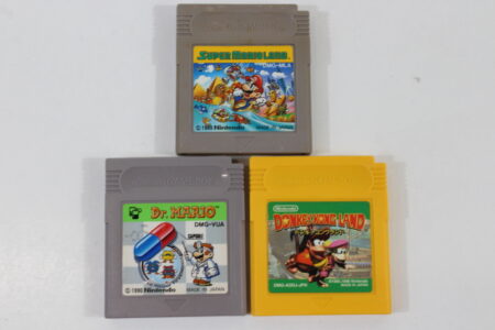 Lot of 3 Super Mario Land Dr.Mario Donkey Kong Land (B) Nintendo GameBoy GB