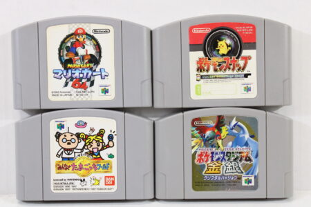 Lot of 4 Mario Kart 64 Pokemon Snap Tamagotchi Pokemon Stadium Gold Silver (B) Nintendo 64 N64