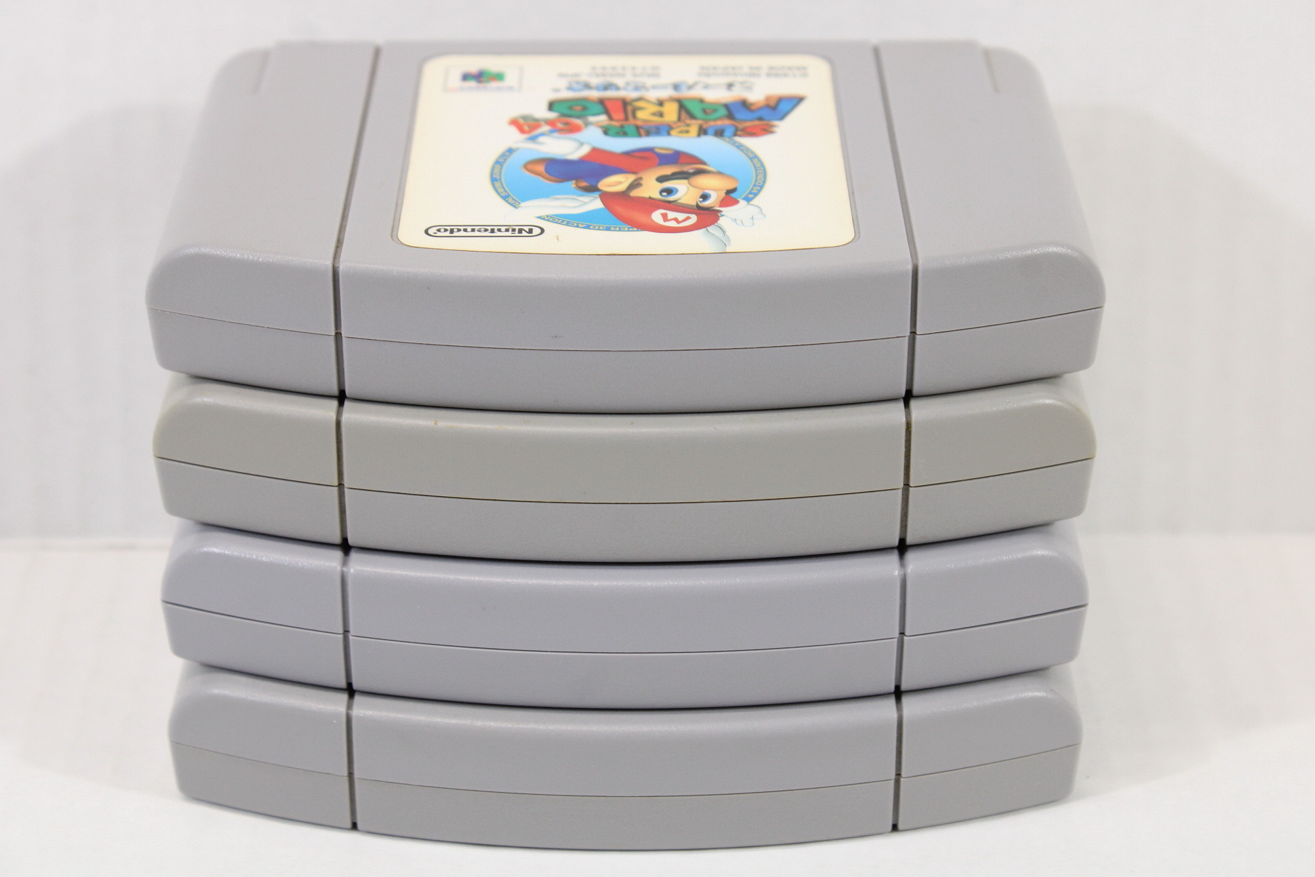Lot of 4 Super Mario 64 Tamagotchi Jikkyou Baseball 2000 Famista 64 Family Stadium (B) Nintendo 64 N64