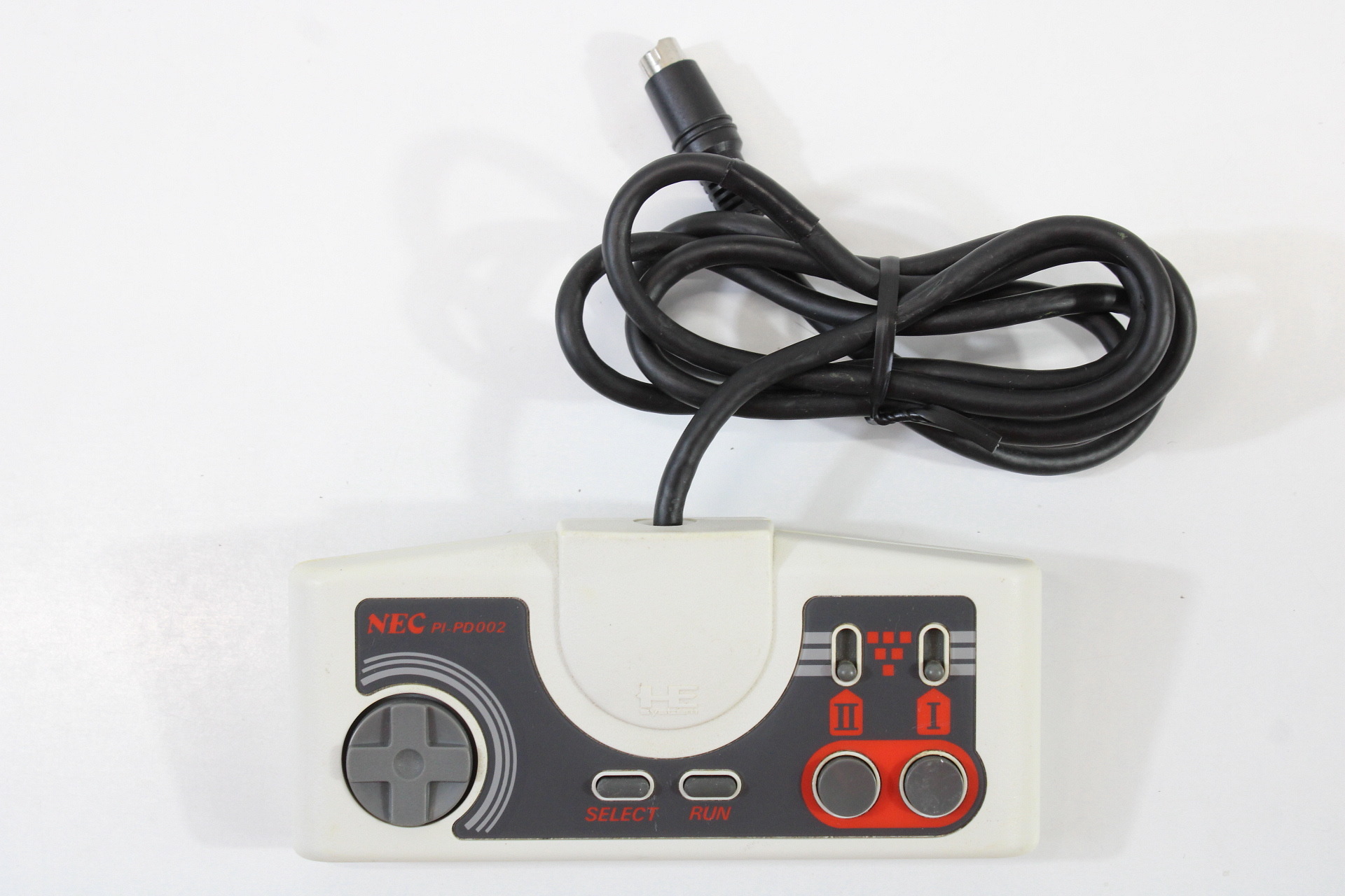 PC Engine PI-PD002 White & Red Turbo Controller (D Cord Damage) NEC PCE