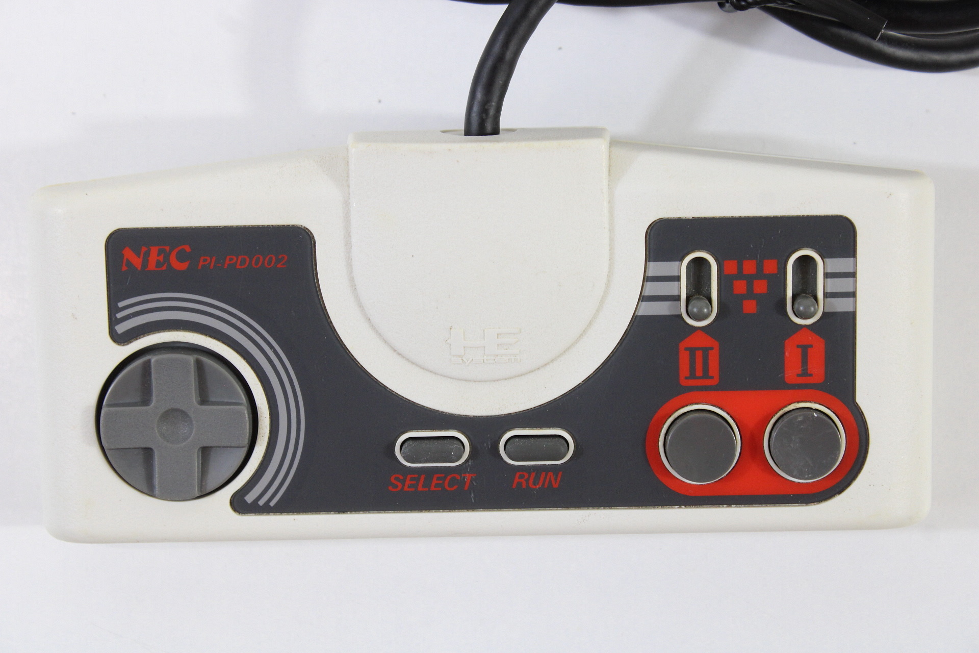 PC Engine PI-PD002 White & Red Turbo Controller (D Cord Damage) NEC PCE