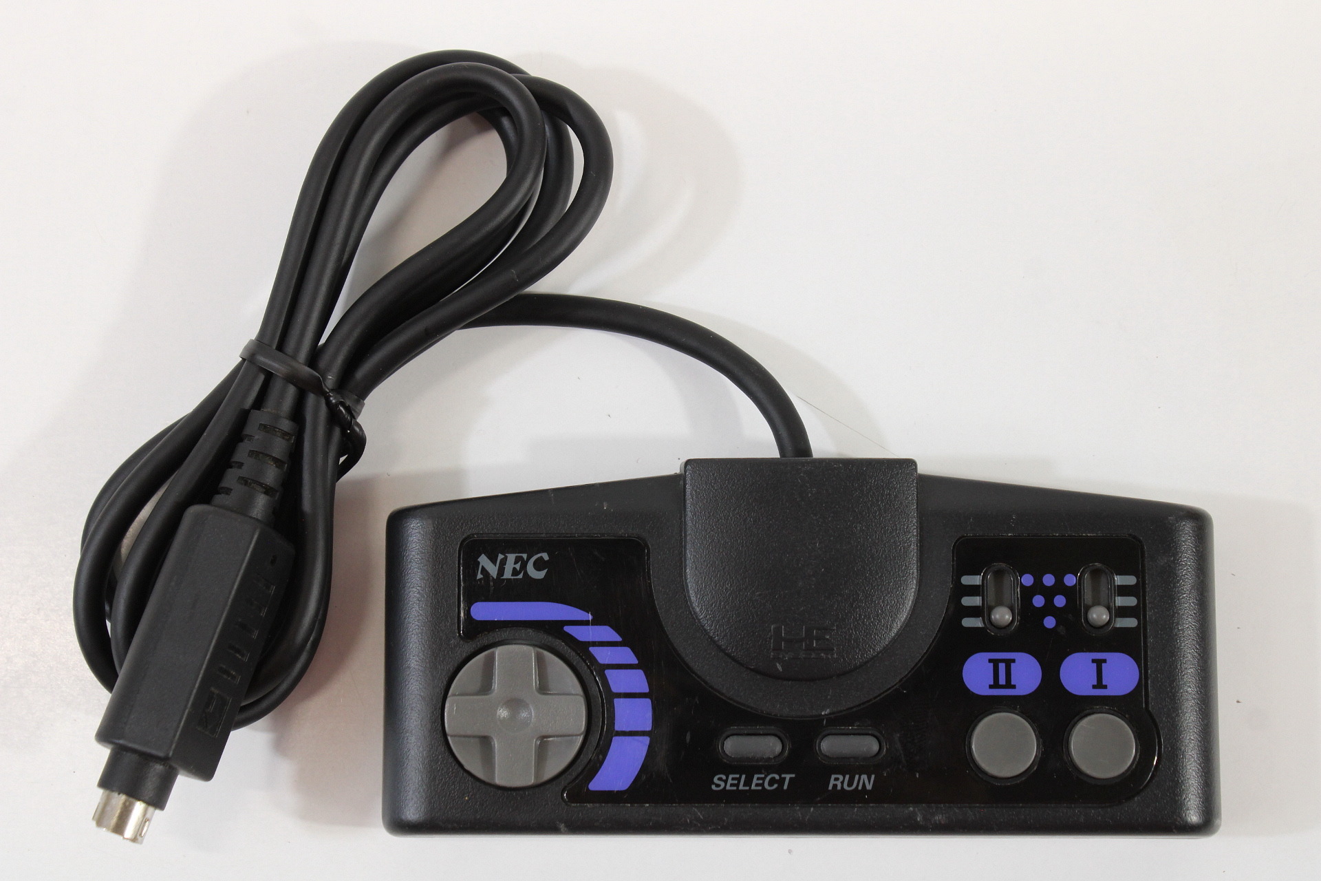 PC Engine Black Purple Turbo Controller (B) NEC PCE