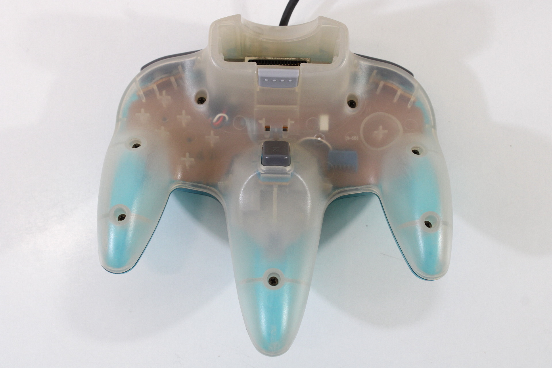 Official Nintendo 64 Ocean Ice Blue x Clear Controller 10/10 Stick N64 (A)