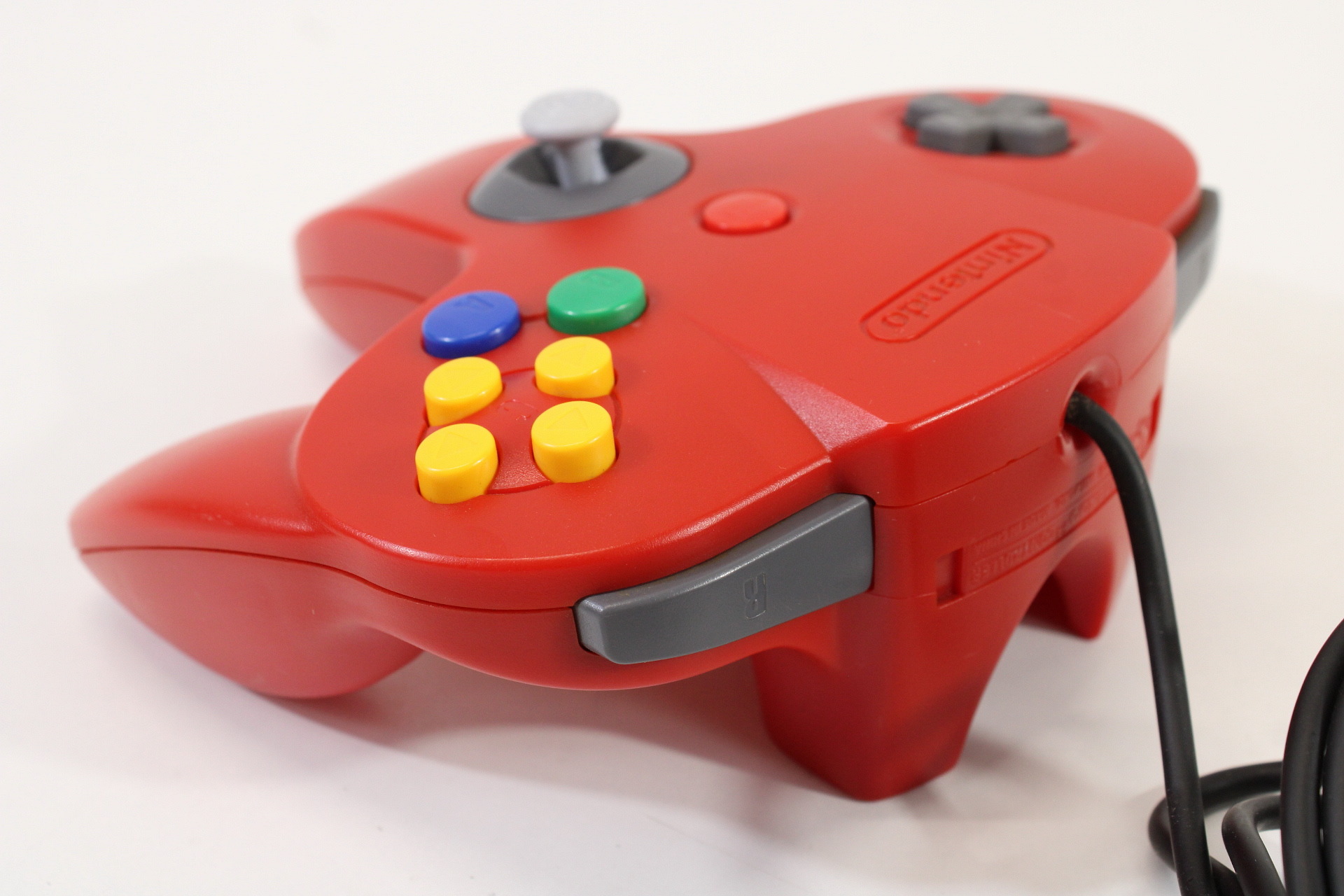 Official Nintendo 64 Controller Red 9/10 Tight Stick N64 (C Crack in Shell)