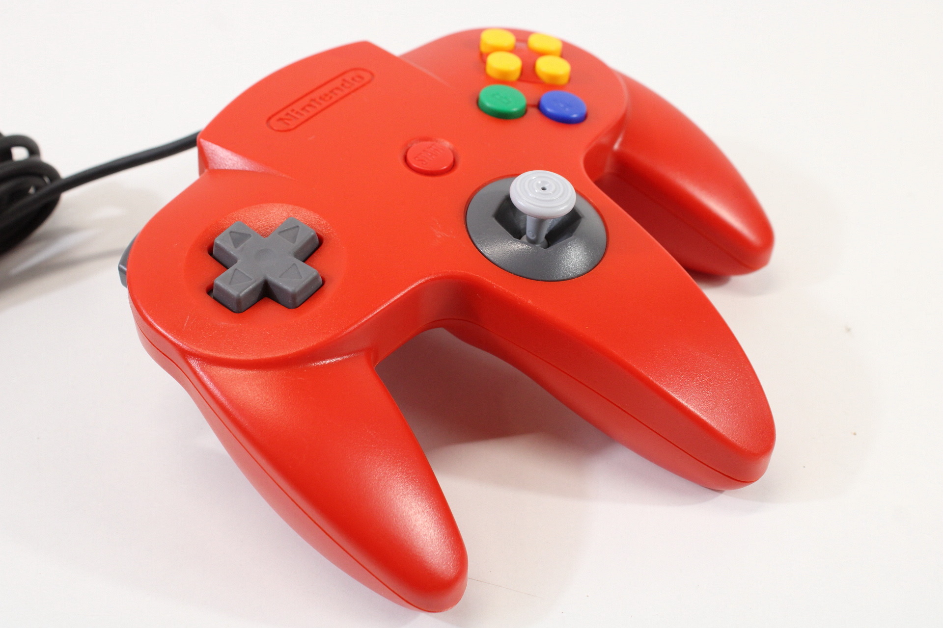 Official Nintendo 64 Controller Red 10/10 Tight Stick N64 (B)