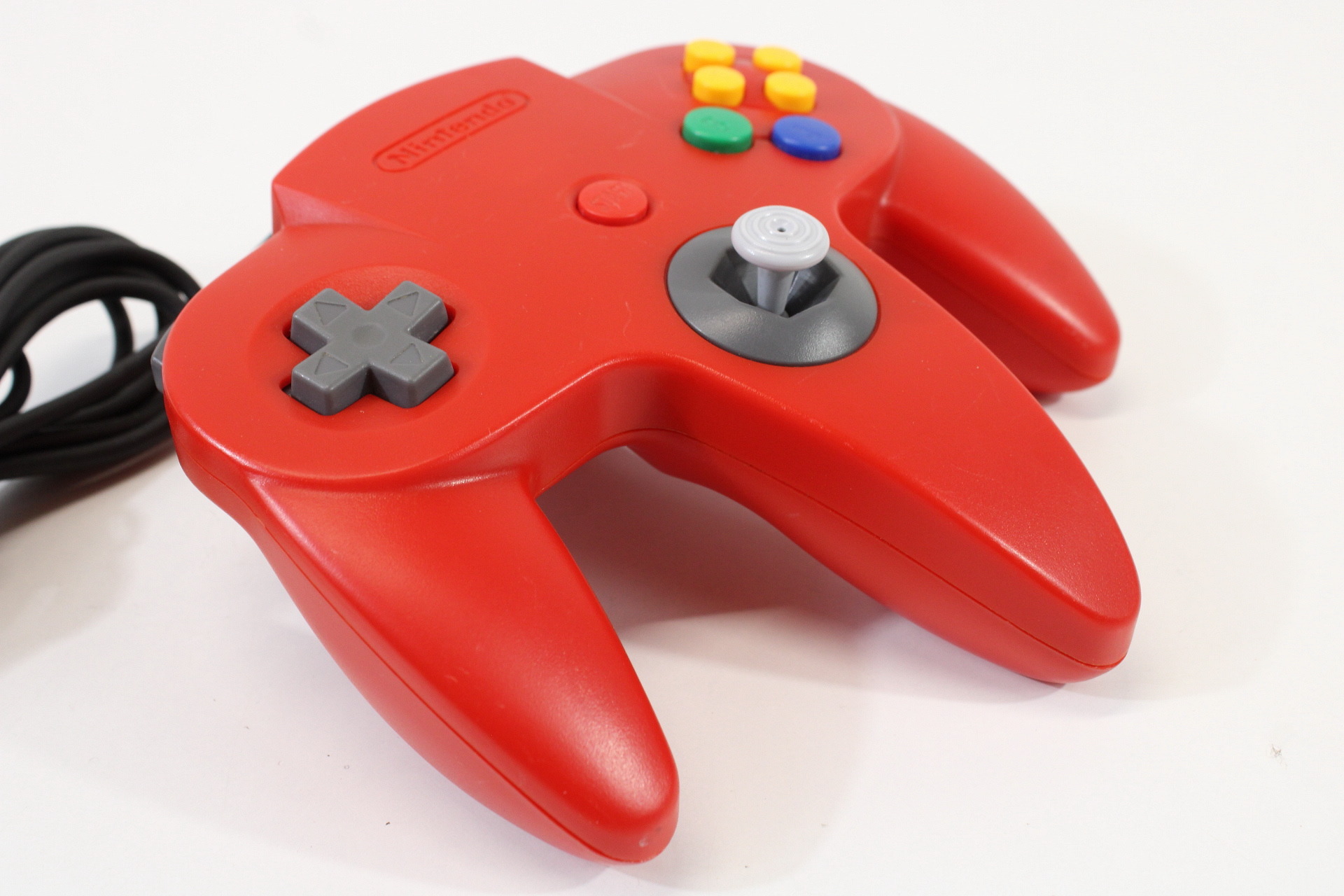 Official Nintendo 64 Controller Red 10/10 Tight Stick N64 (B)