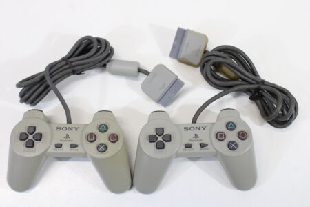 Official Sony PlayStation Controller Pad Gray SCPH-1080 Discolored OEM (B)