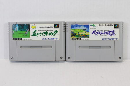 Lot of 2 Masters Harukanaru Augusta & Pebble Beach no Hatou Golf (B) Nintendo Super Famicom SFC