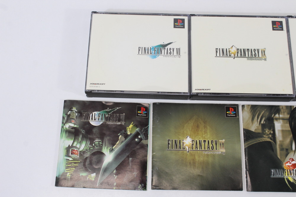 Lot of 3 Final Fantasy 7 8 9 VII VIII IX (B) SONY PlayStation 1 PS1