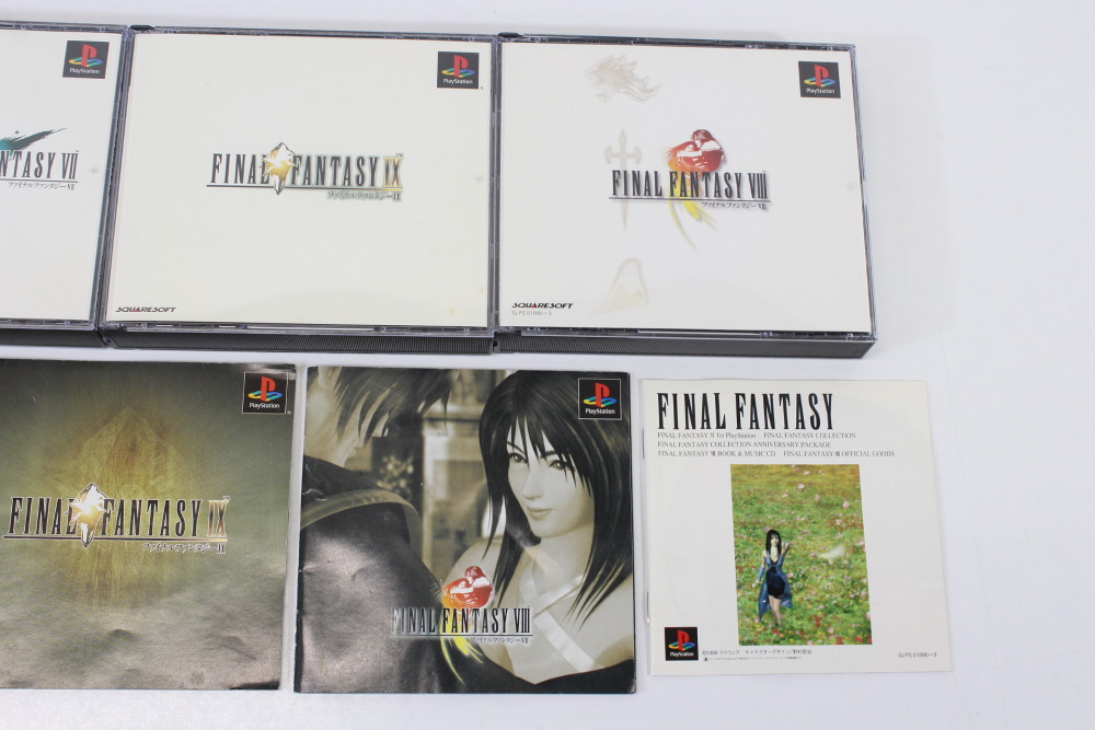 Lot of 3 Final Fantasy 7 8 9 VII VIII IX (B) SONY PlayStation 1 PS1
