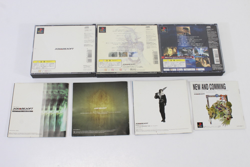 Lot of 3 Final Fantasy 7 8 9 VII VIII IX (B) SONY PlayStation 1 PS1