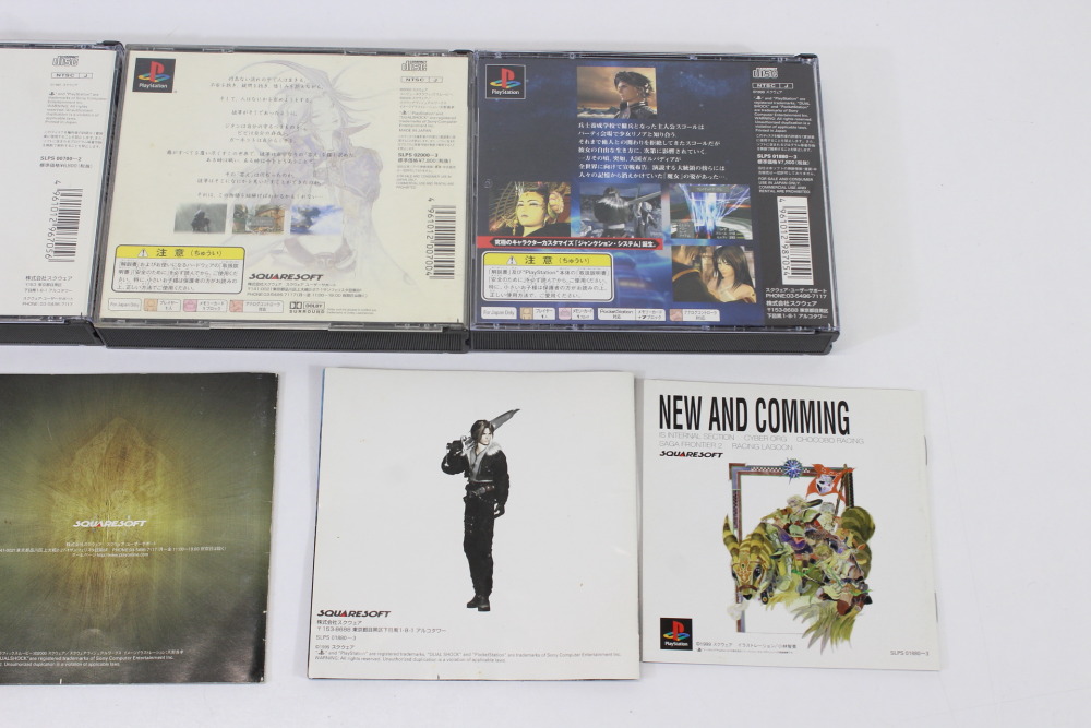Lot of 3 Final Fantasy 7 8 9 VII VIII IX (B) SONY PlayStation 1 PS1