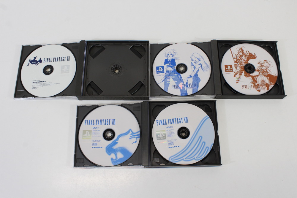 Lot of 3 Final Fantasy 7 8 9 VII VIII IX (B) SONY PlayStation 1 PS1