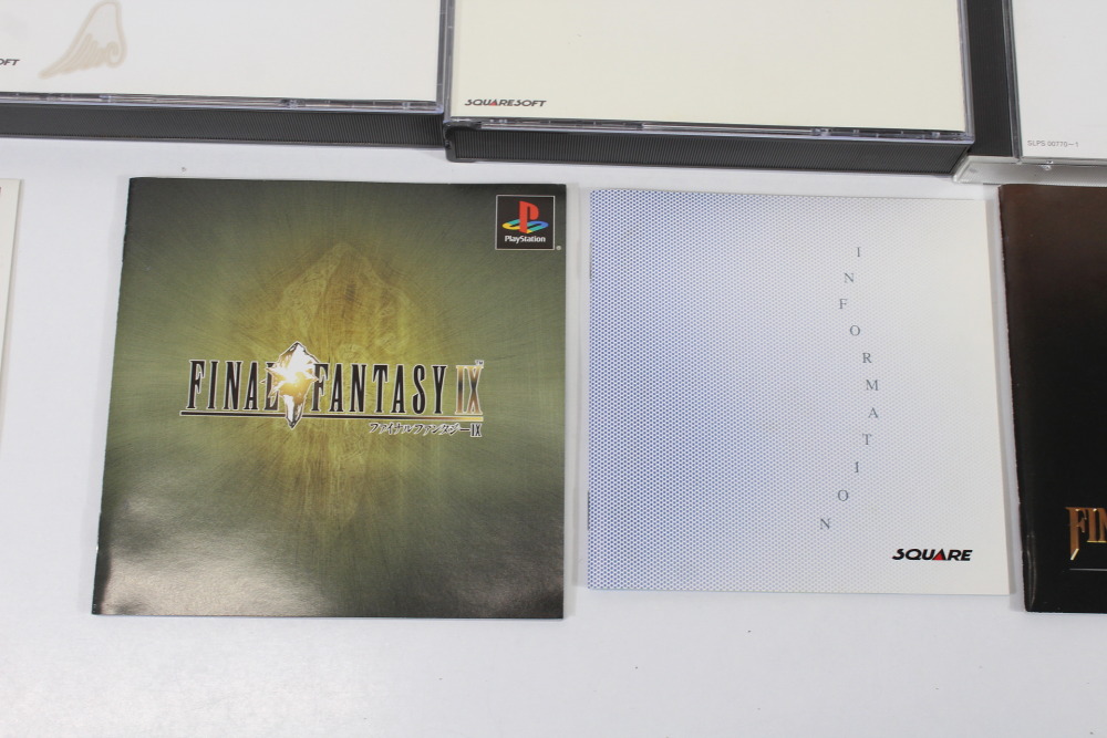 Lot of 4 Final Fantasy 7 8 9 VII VIII IX Tactics (B) SONY PlayStation 1 PS1