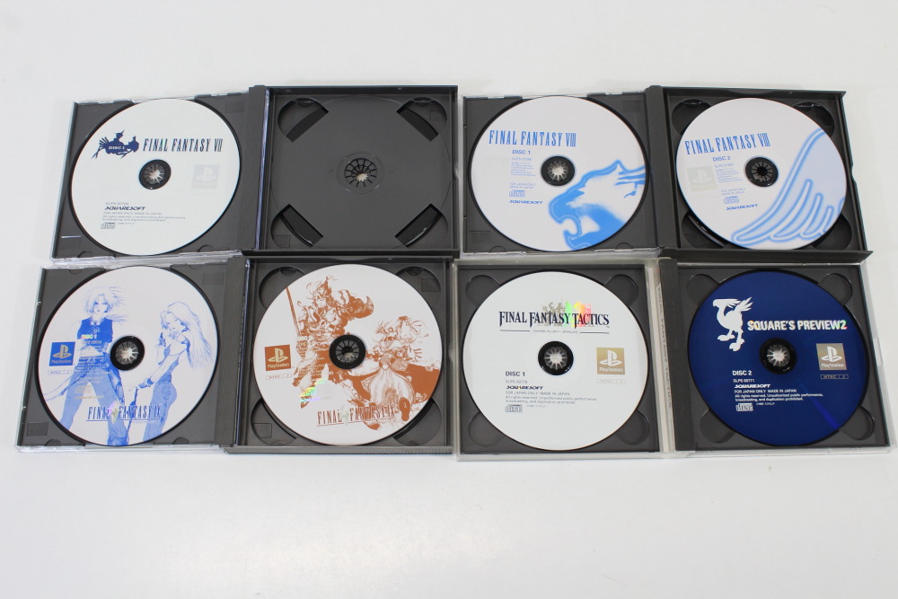 Lot of 4 Final Fantasy 7 8 9 VII VIII IX Tactics (B) SONY PlayStation 1 PS1