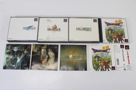 Lot of 4 Final Fantasy 7 8 9 VII VIII IX Dragon Quest VII (B) SONY PlayStation 1 PS1