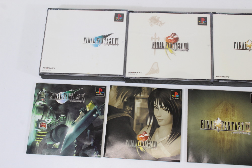 Lot of 4 Final Fantasy 7 8 9 VII VIII IX Dragon Quest VII (B) SONY PlayStation 1 PS1