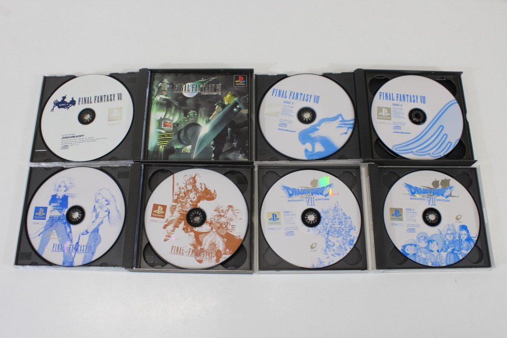Lot of 4 Final Fantasy 7 8 9 VII VIII IX Dragon Quest VII (B) SONY PlayStation 1 PS1