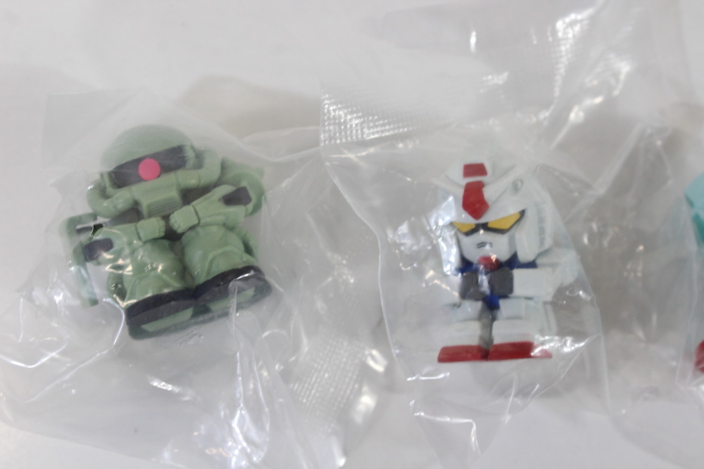 Lot of 4 Mobile Suit Gundam Machiboke Rare 1st Series Complete Set Gachapon Capsule Toy Mini Figure