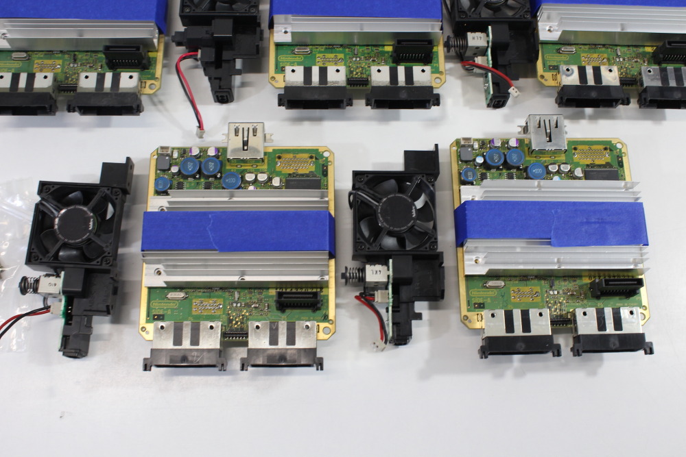 Lot of 5 Nintendo GameCube OEM Mainboard DOL-101 Motherboard (Modded to NTSC-U/C Region) & Heatsink & Screws & Fan Power Switch GC (B) Nintendo GameCube GC